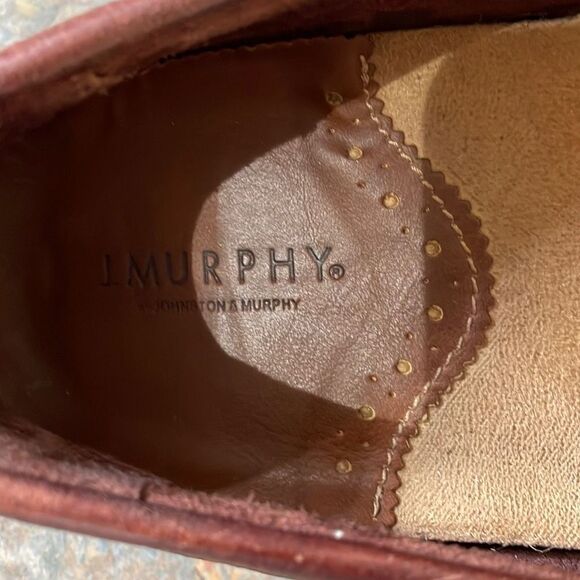 Johnston & Murphy Brown Leather Driving Moccasin Sz 10 - Picture 2 of 8